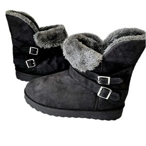 New Attitude Eddie Gray Boots size 8 medium JJ346.  Fax fur inside.